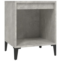 Miniatyr av produktbild för Sängbord 2 st betonggrå 40x35x50 cm
