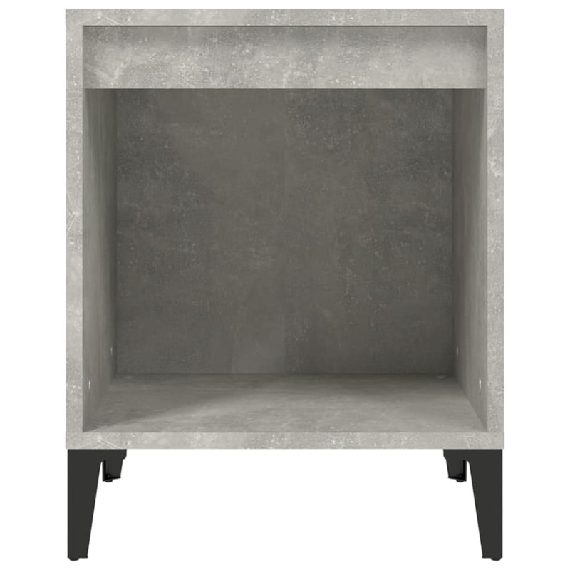 Produktbild för Sängbord 2 st betonggrå 40x35x50 cm