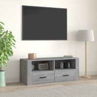 Miniatyr av produktbild för TV-bänk grå sonoma 100x35x40 cm konstruerat trä