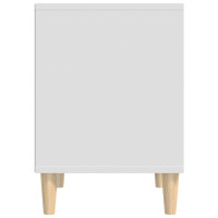 Produktbild för Sängbord vit 40x35x50 cm konstruerat trä