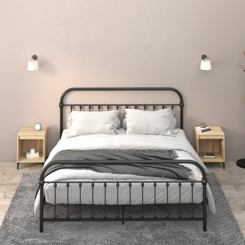 Produktbild för Sängbord 2 st sonoma-ek 40x35x50 cm