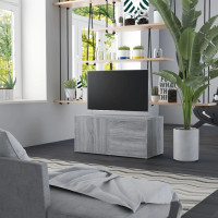 Produktbild för Tv-bänk grå sonoma 80x34x36 cm konstruerat trä