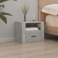 Produktbild för Väggmonterade sängbord Betonggrå 50x36x40 cm
