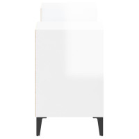 Miniatyr av produktbild för Tv-bänk vit högglans 160x35x55 cm konstruerat trä