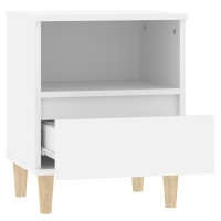 Miniatyr av produktbild för Sängbord 2 st vit 40x35x50 cm