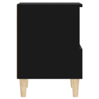 Produktbild för Sängbord svart 40x35x50 cm
