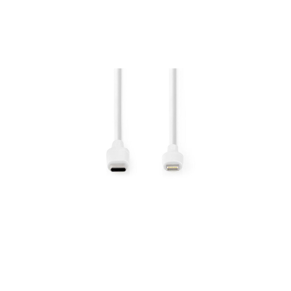 Produktbild för Kabel NEDIS Lightning - USB-C 2m vit