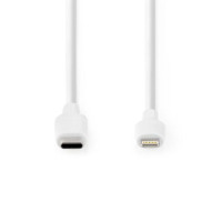 Produktbild för Kabel NEDIS Lightning - USB-C 2m vit