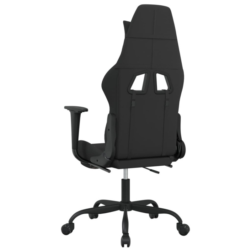 Produktbild för Gamingstol med fotstöd svart och kamouflage tyg