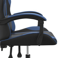 Produktbild för Gamingstol svart och blå konstläder
