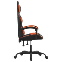 Produktbild för Gamingstol svart och orange konstläder