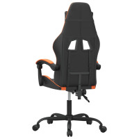 Produktbild för Gamingstol svart och orange konstläder