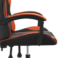 Produktbild för Gamingstol svart och orange konstläder
