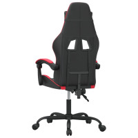 Produktbild för Gamingstol svart och röd konstläder