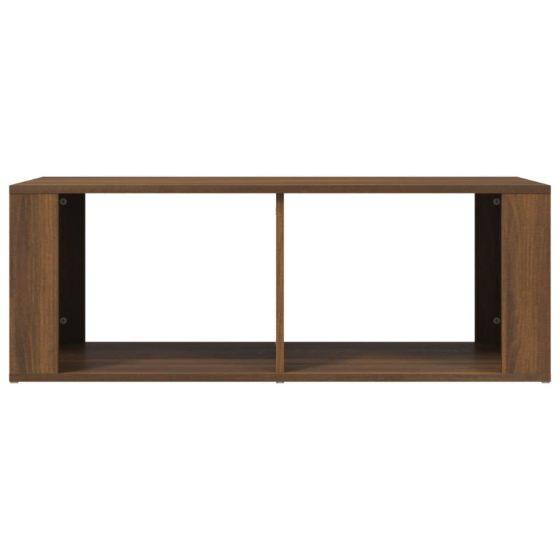 Produktbild för Soffbord brun ek 100x50x36 cm konstruerat trä