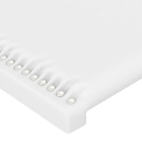 Produktbild för Sänggavel LED vit 90x5x78/88 cm konstläder