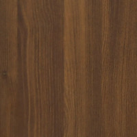 Produktbild för Bokhylla brun ek 40x33x100 cm konstruerat trä och stål