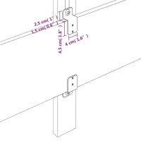 Produktbild för Sänggavlar rosa 200x5x78/88 cm sammet