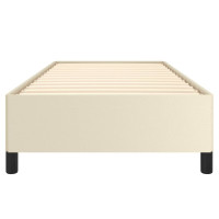 Produktbild för Sängram gräddvit 80x200 cm konstläder