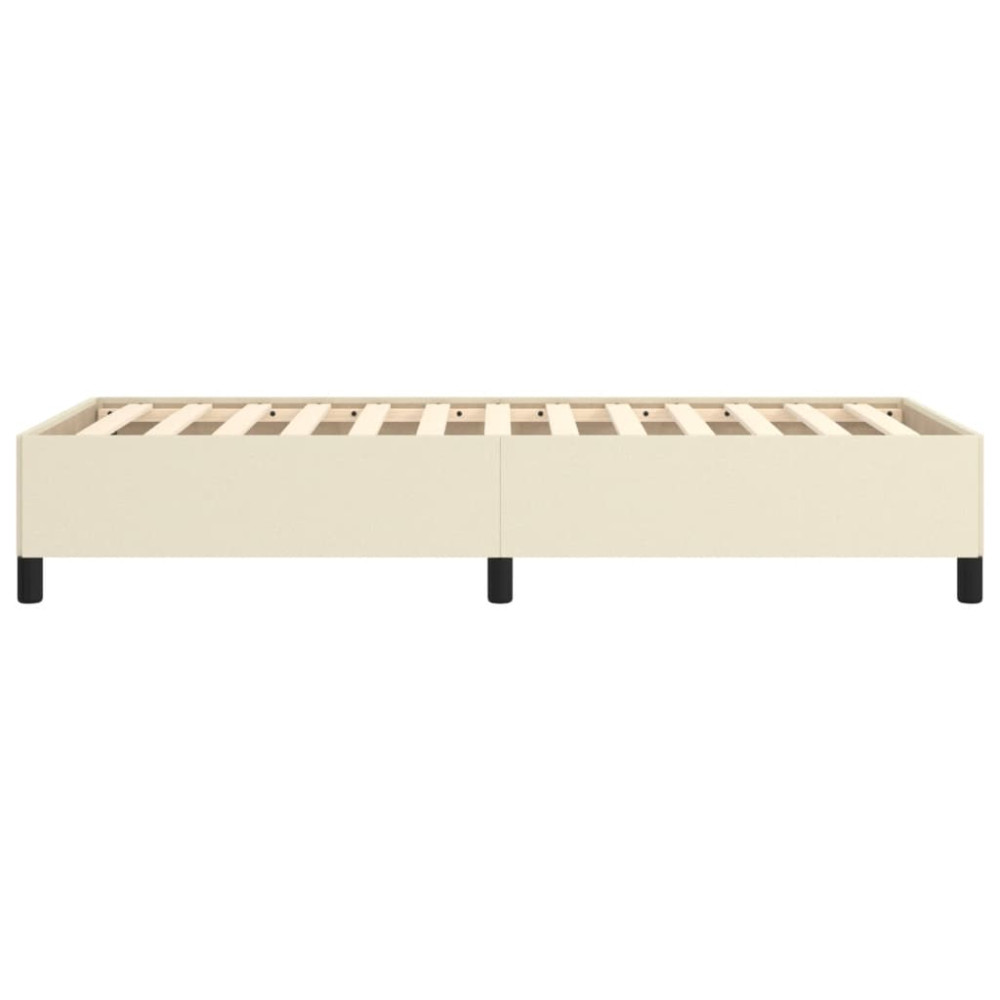 Produktbild för Sängram gräddvit 80x200 cm konstläder