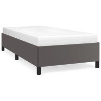 Produktbild för Sängram grå 80x200 cm konstläder