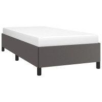 Produktbild för Sängram grå 80x200 cm konstläder
