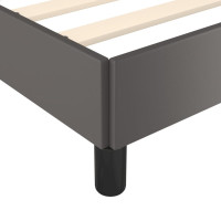 Produktbild för Sängram grå 80x200 cm konstläder