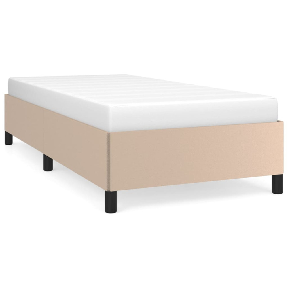 Produktbild för Sängram cappuccino 80x200 cm konstläder