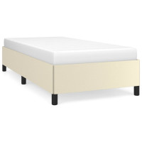 Produktbild för Sängram gräddvit 90x190 cm konstläder