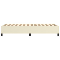 Produktbild för Sängram gräddvit 90x190 cm konstläder
