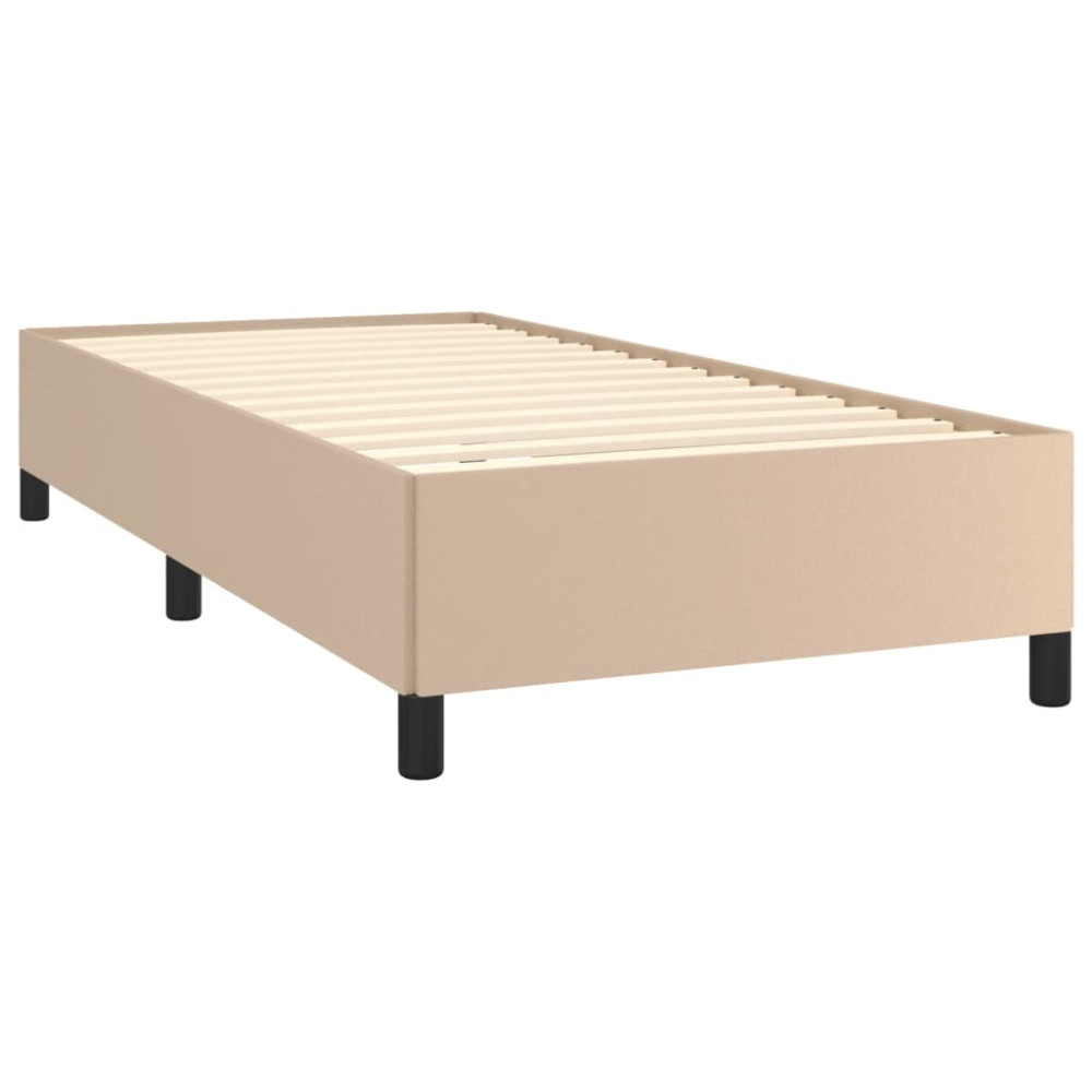 Produktbild för Sängram cappuccino 90x190 cm konstläder