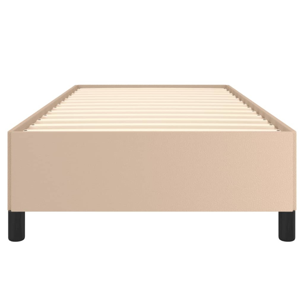 Produktbild för Sängram cappuccino 90x190 cm konstläder