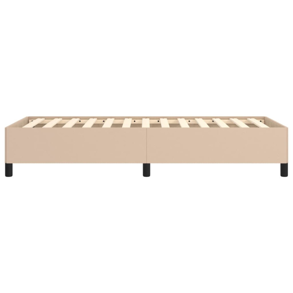 Produktbild för Sängram cappuccino 90x190 cm konstläder
