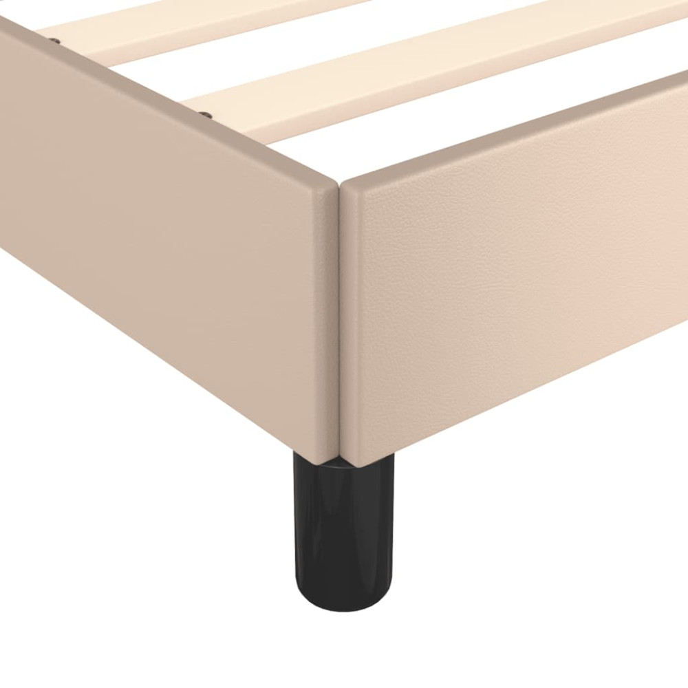 Produktbild för Sängram cappuccino 90x190 cm konstläder