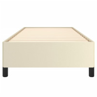 Produktbild för Sängram gräddvit 90x200 cm konstläder