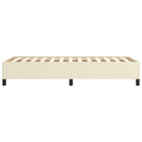 Produktbild för Sängram gräddvit 90x200 cm konstläder