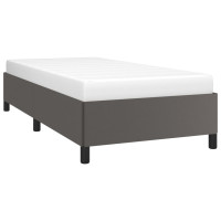 Produktbild för Sängram grå 90x200 cm konstläder