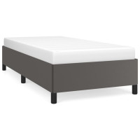 Produktbild för Sängram grå 100x200 cm konstläder