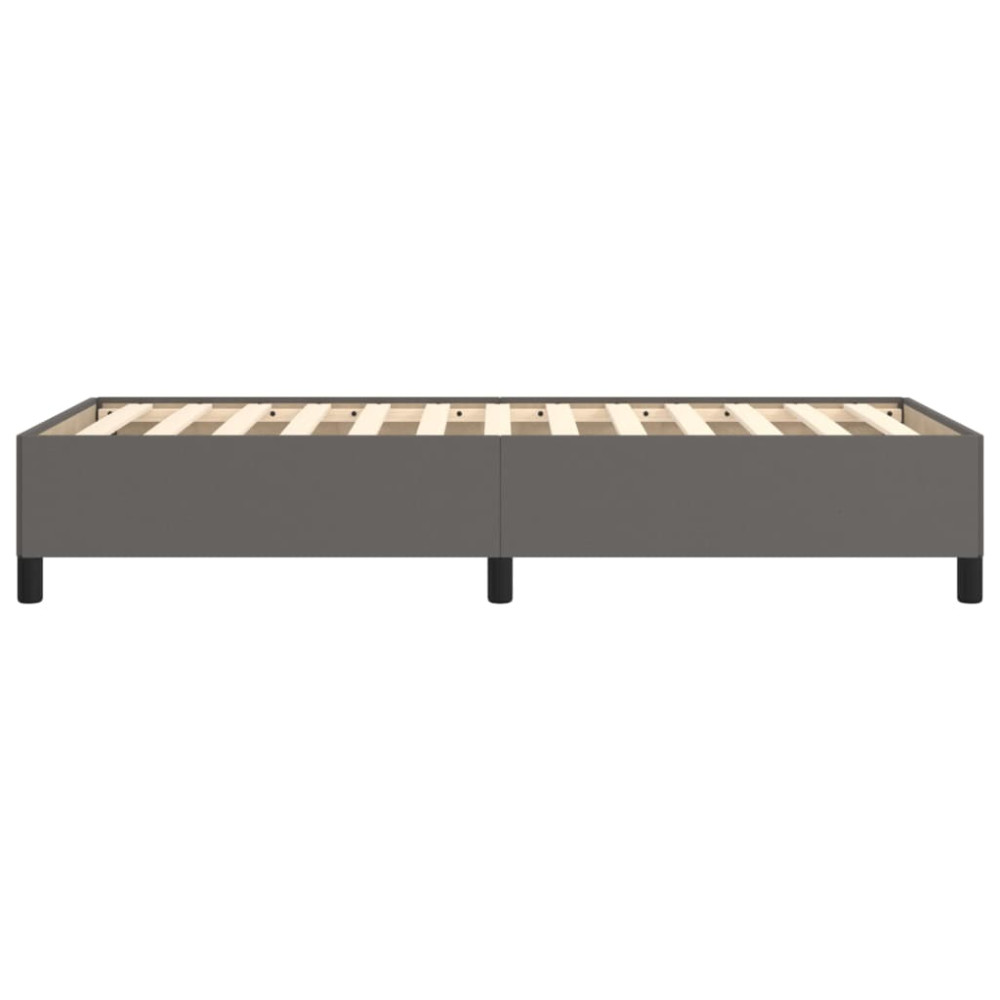 Produktbild för Sängram grå 100x200 cm konstläder