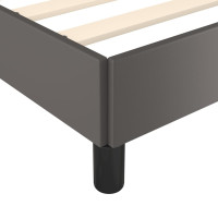 Produktbild för Sängram grå 100x200 cm konstläder