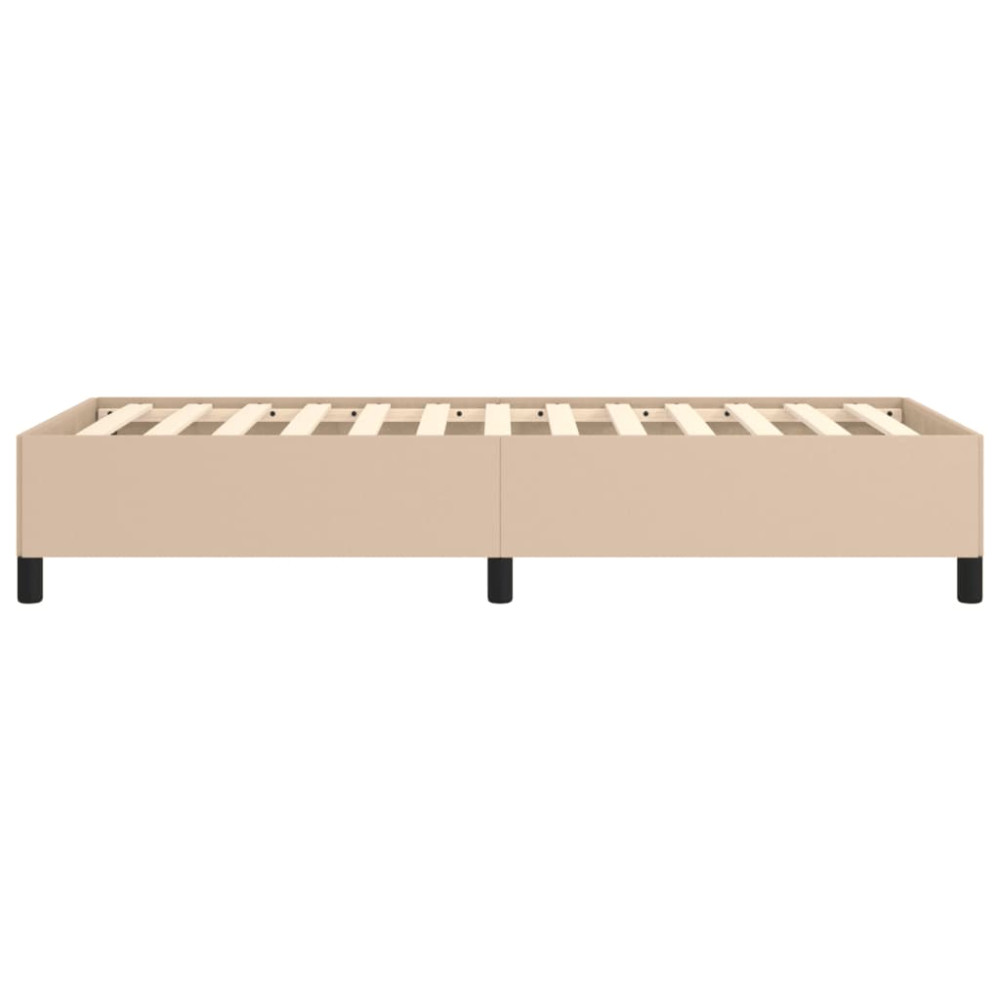 Produktbild för Sängram cappuccino 100x200 cm konstläder