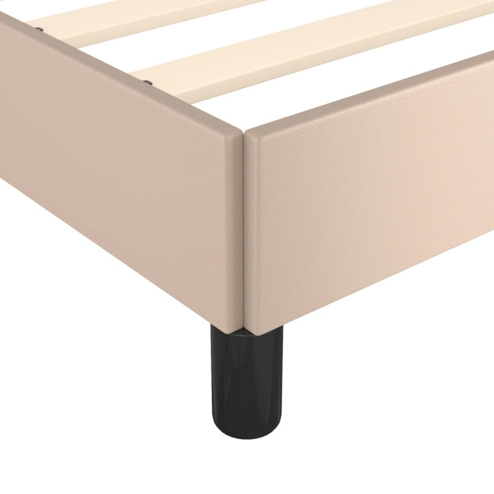 Produktbild för Sängram cappuccino 100x200 cm konstläder