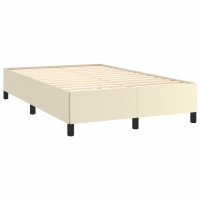 Produktbild för Sängram gräddvit 120x200 cm konstläder
