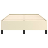 Produktbild för Sängram gräddvit 120x200 cm konstläder