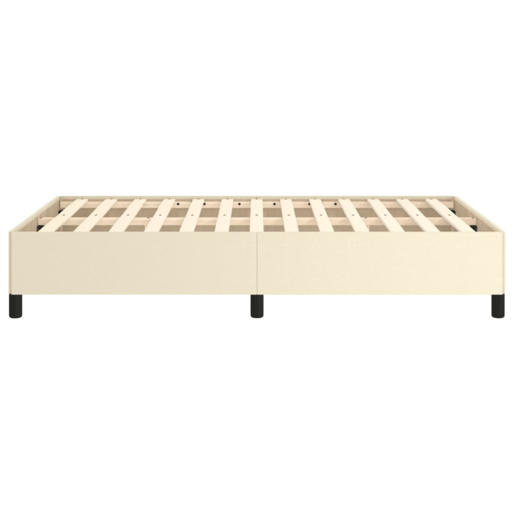 Produktbild för Sängram gräddvit 120x200 cm konstläder