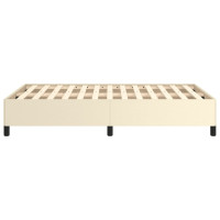 Produktbild för Sängram gräddvit 120x200 cm konstläder
