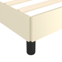 Produktbild för Sängram gräddvit 120x200 cm konstläder