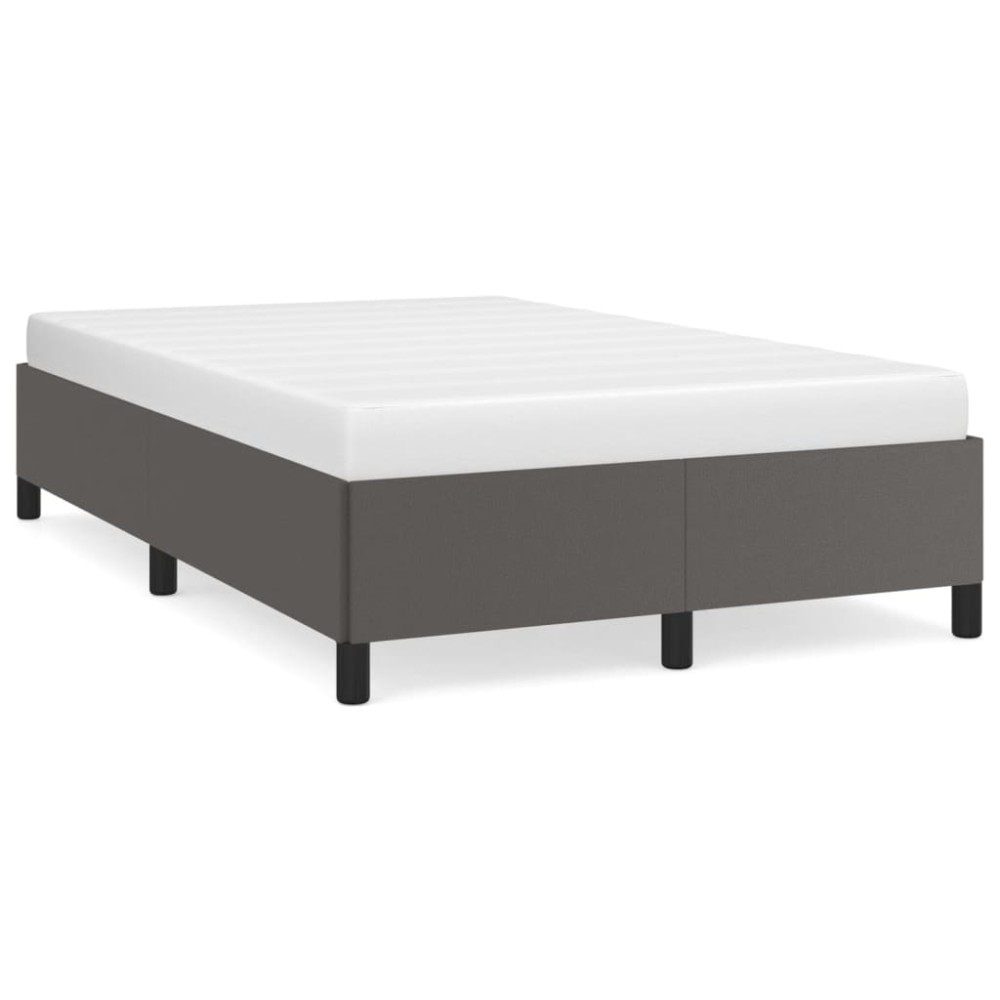 Produktbild för Sängram grå 120x200 cm konstläder