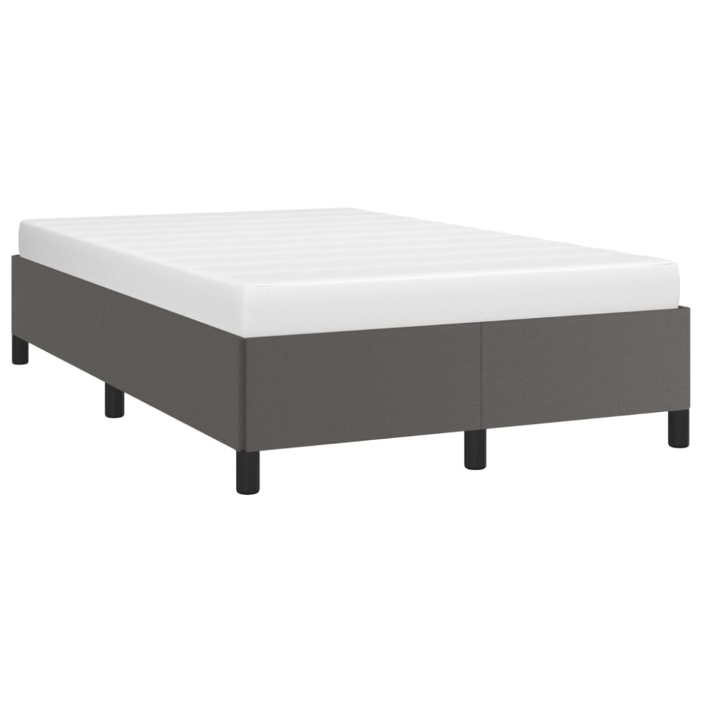 Produktbild för Sängram grå 120x200 cm konstläder