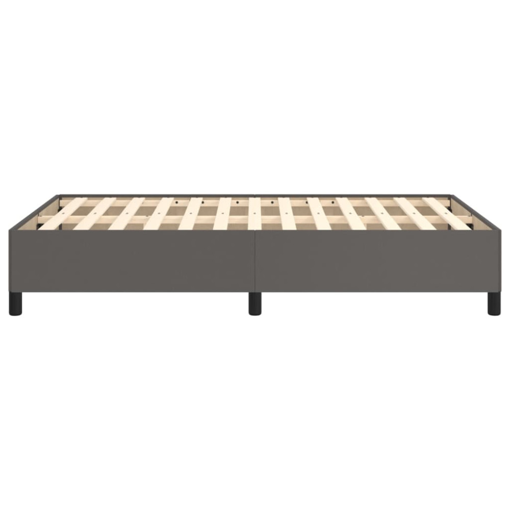 Produktbild för Sängram grå 120x200 cm konstläder